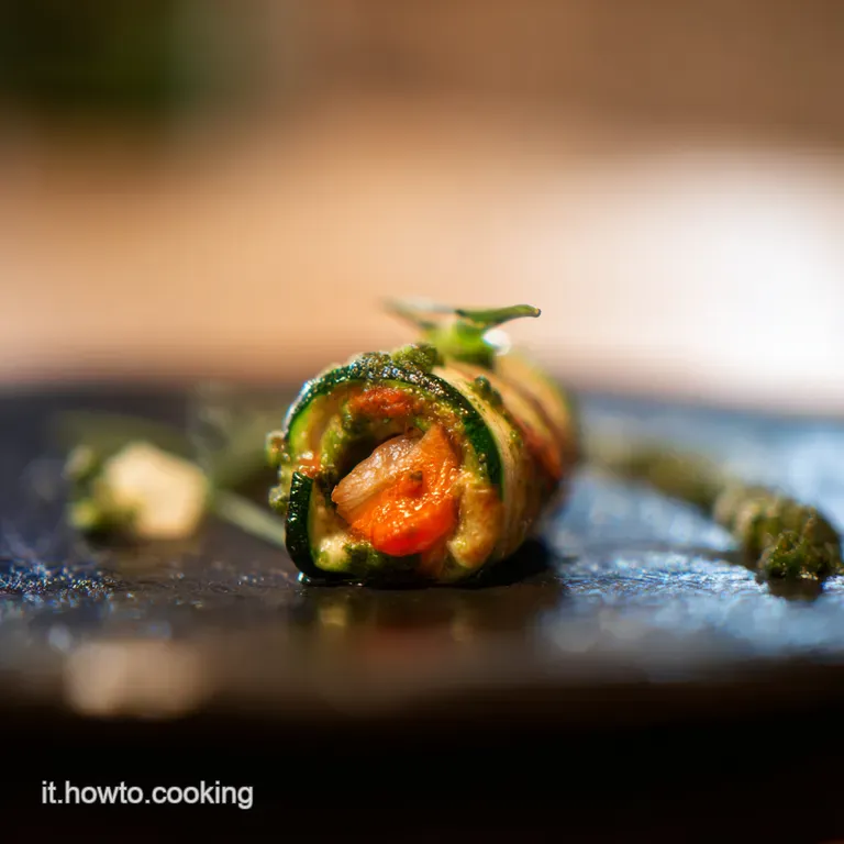 Involtini di Zucchine con Ricotta e Pesto un Bacio di Sole