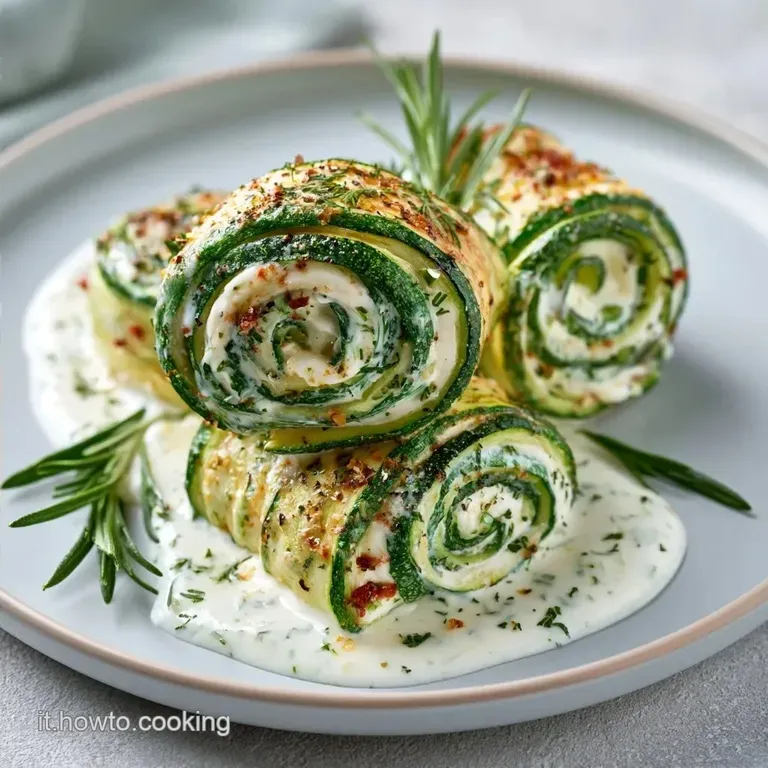Involtini Di Zucchine e Formaggio: Cremosi