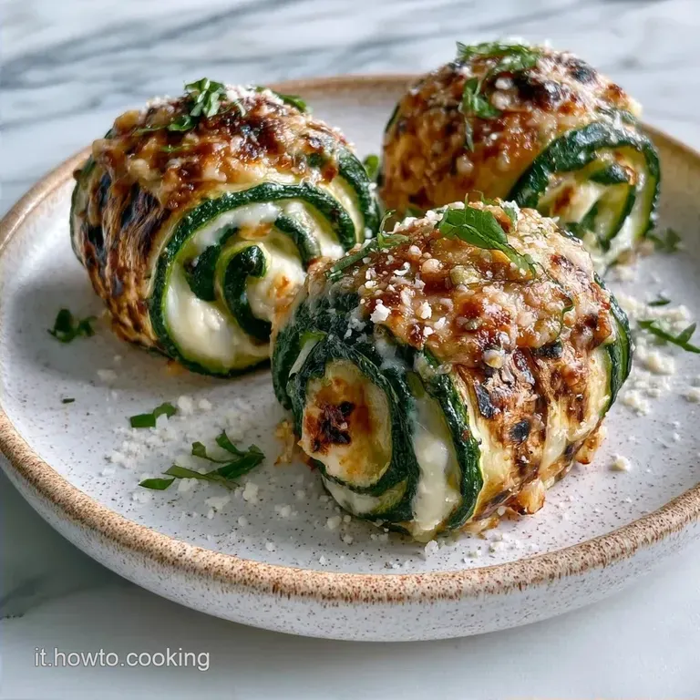 Involtini Di Zucchine Grigliate: Cremosi