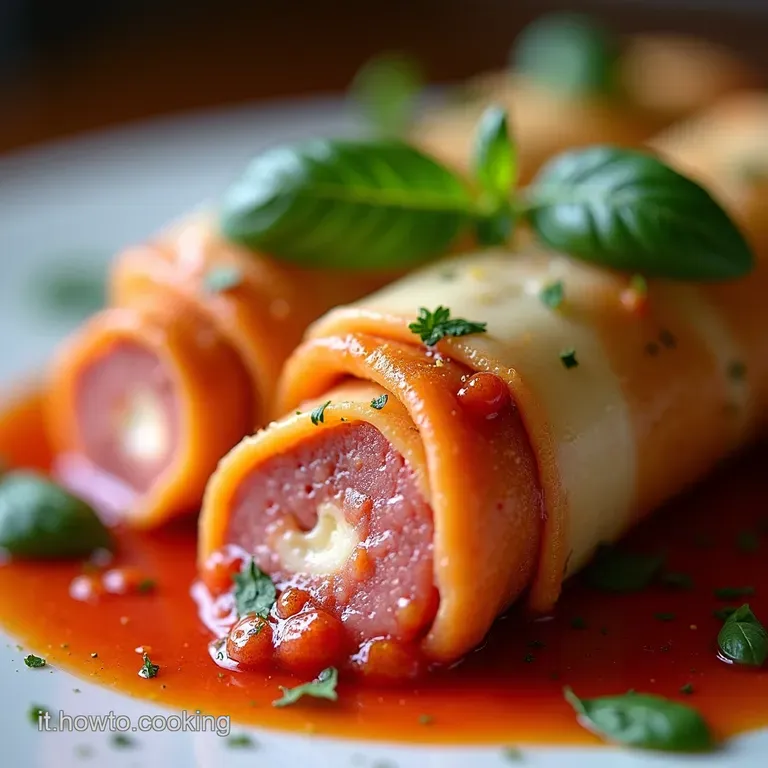 Involtini Saporiti Salsiccia e Provolone
