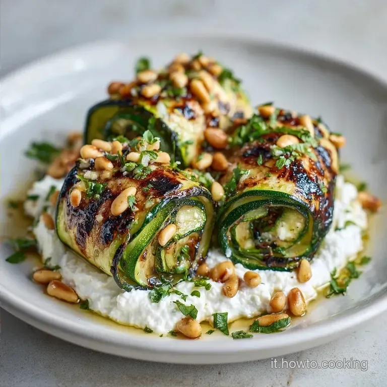 Involtini Zucchine Grigliate Fredde: Cremosi alla Ricotta