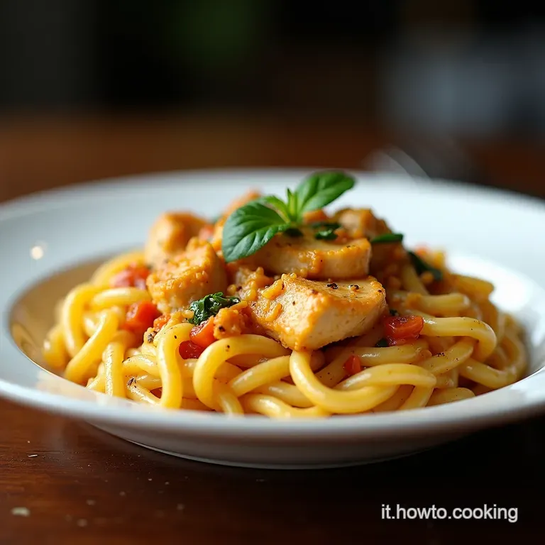 LEsplosione Cremosa Pasta al Pollo Cajun