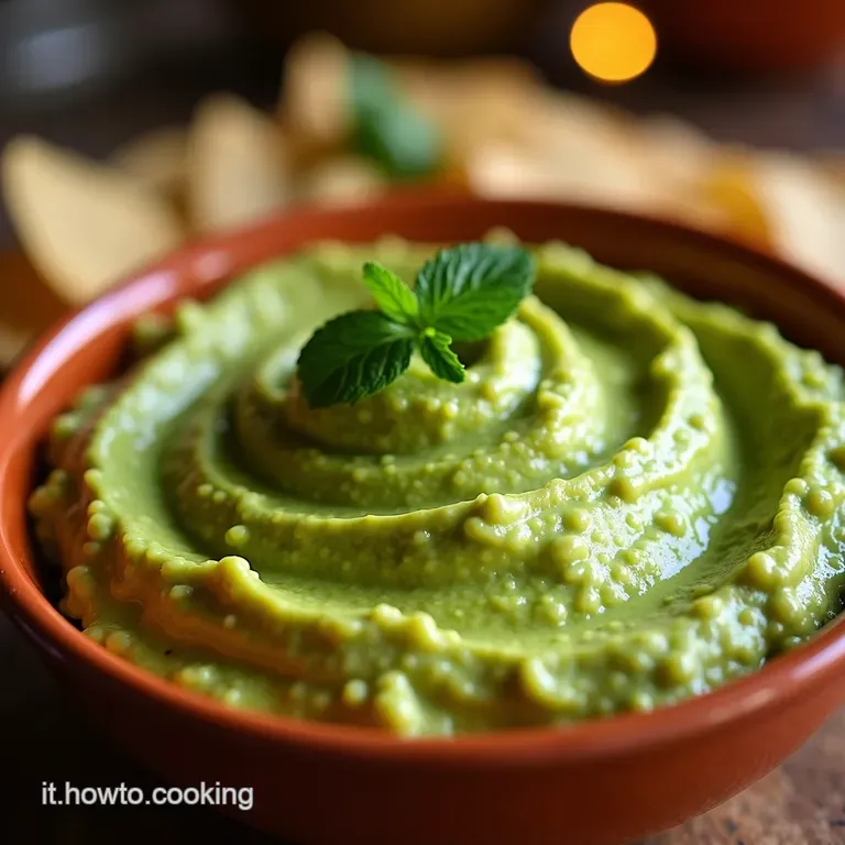 Loro Verde Del Messico Guacamole Cremoso Da Chef presentation