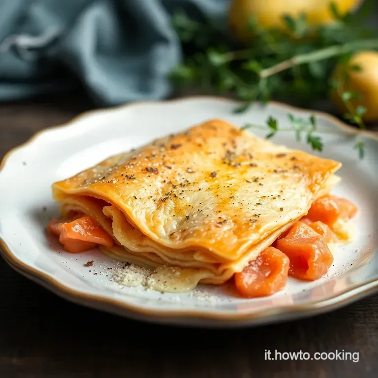 Millefoglie Croccante al Salmone Affumicato