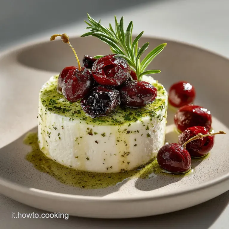Antipasto: Mousse Di Ricotta Al Mediterraneo presentation