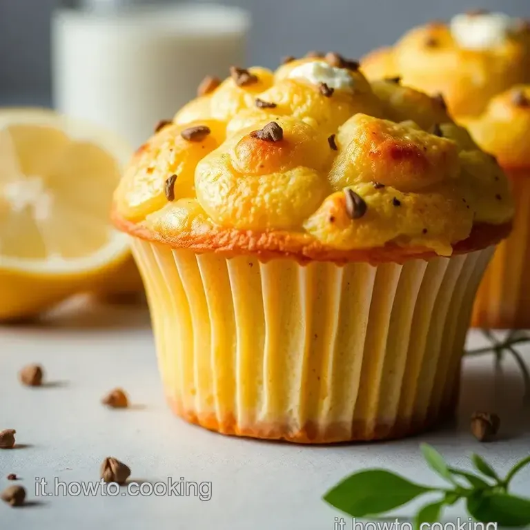 Muffin Al Limone E Ricotta presentation