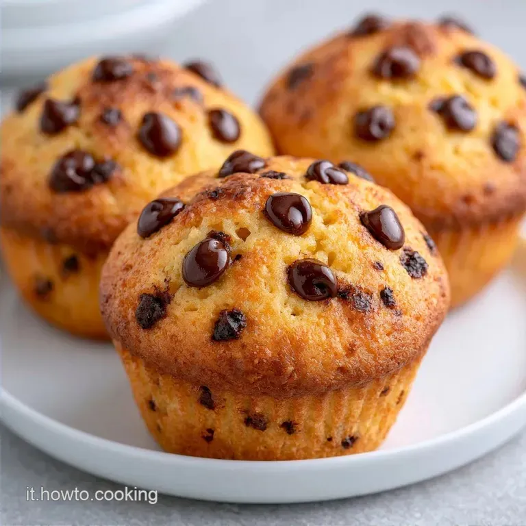 Muffin con Gocce di Cioccolato in Friggitrice ad Aria