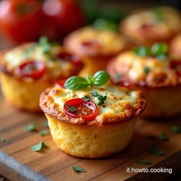 Muffin Pizza Mini Delizie Al Sapore Di Casa presentation