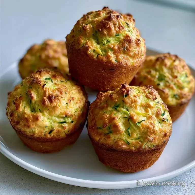 Muffin Salati Alle Zucchine in 35 Minuti