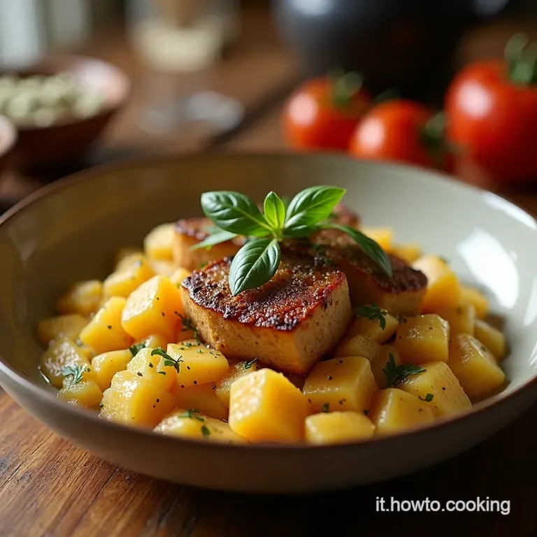 Nidi Di Patate Con Lenticchie E Cotechino presentation