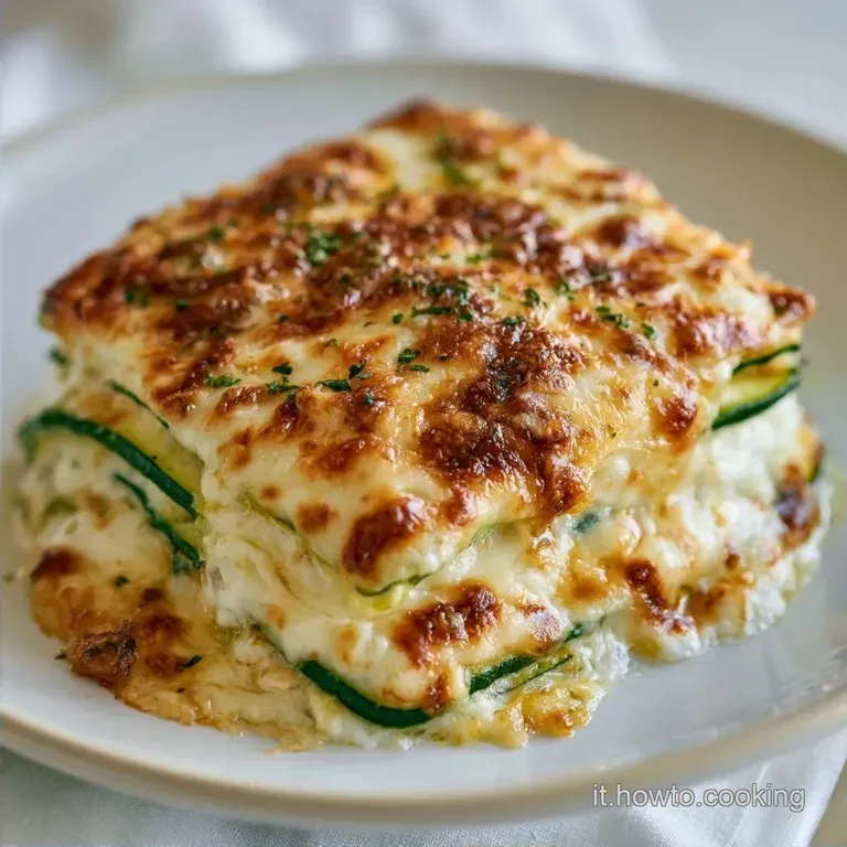 Parmigiana di Zucchine Bianca: Cremosa e Filante