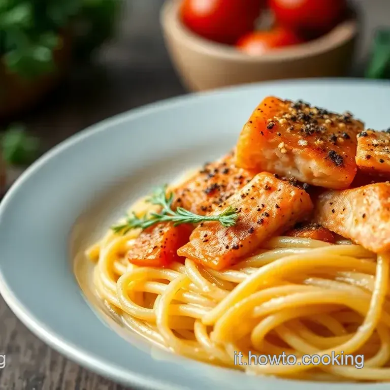 Pasta alla Crema di Salmone Affumicato