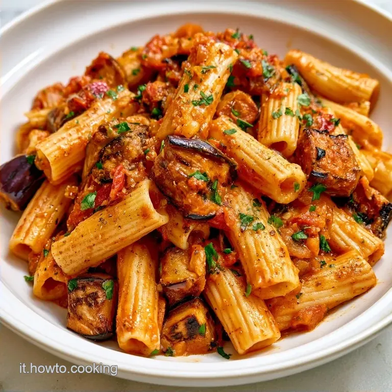 Pasta alla Norma al Forno con Melanzane Arrostite