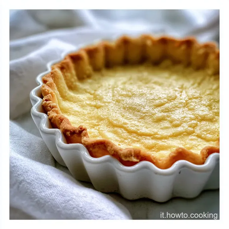 Single tartlet on a white plate; the golden crust contrasts with the vibrant jam filling. Lightly dusted with powdered sugar.
