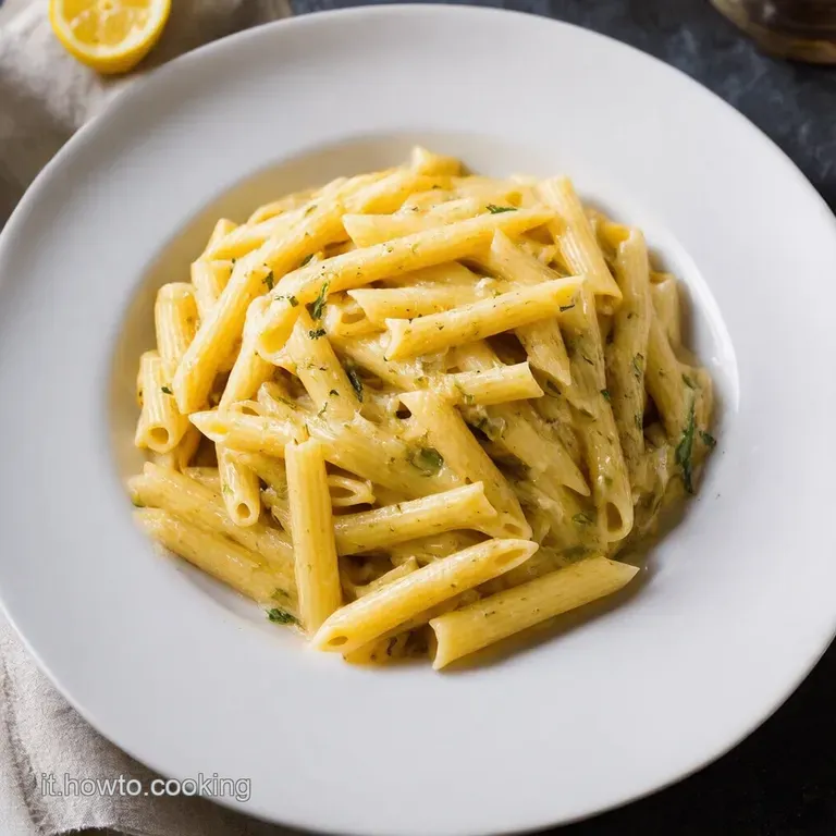 Pasta Fucsia al Limone con Cavolo Viola Croccante