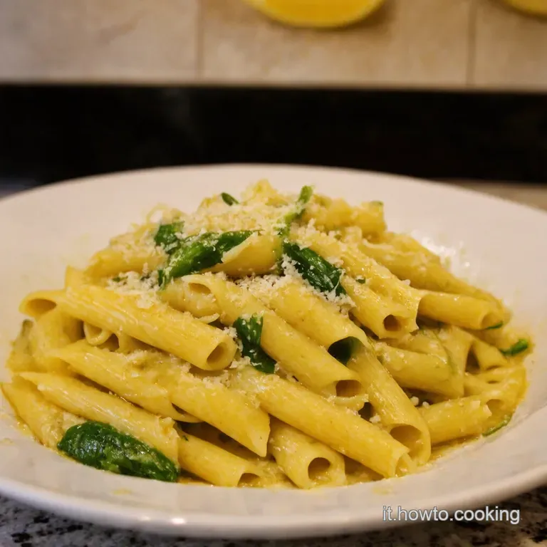 Pasta Primavera Al Profumo Di Limone presentation