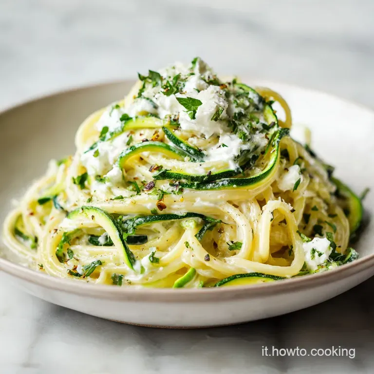 Pasta Ricotta e Zucchine Cremosa in 25 Minuti