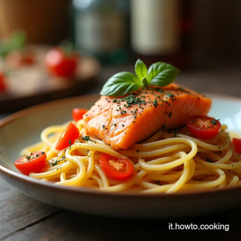 Pasta Salmone E Pomodorini Freschi Il Primo Veloce Che Sa Di Mediterraneo presentation