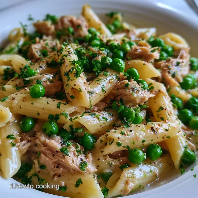 Pasta Tonno e Piselli Cremosa