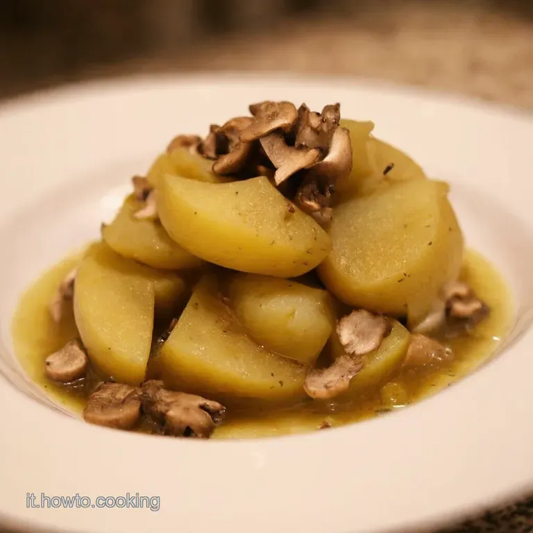 Patate Ripiene Ai Funghi Trifolati presentation