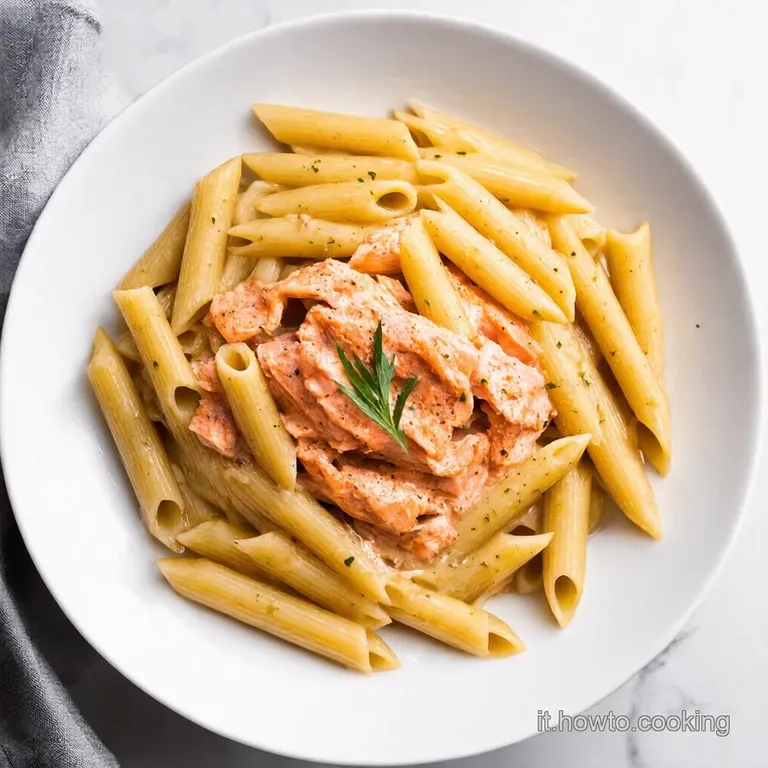 Penne al Salmone Cremose Un Classico Italiano Rivisitate