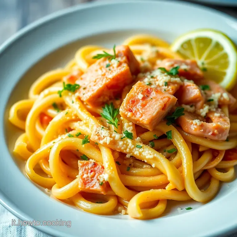 Penne Al Salmone Cremose Un Classico Rivisitato presentation