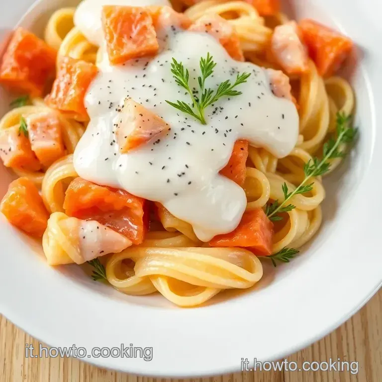 Pennette Al Salmone E Panna presentation