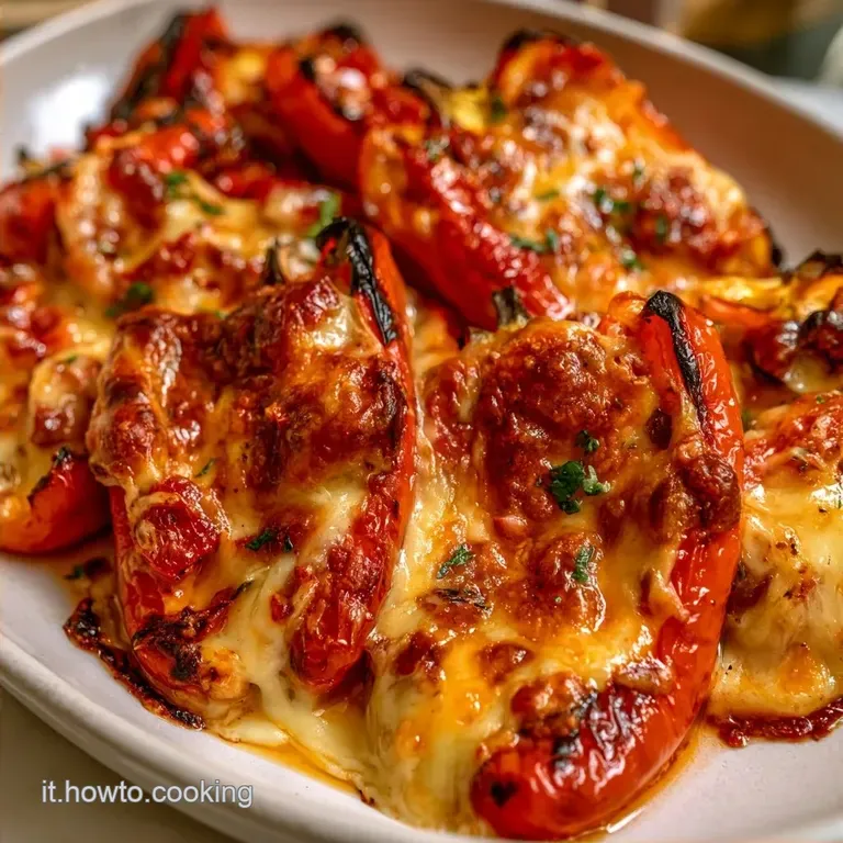 Peperoni Ripieni alla Fontina in Padella