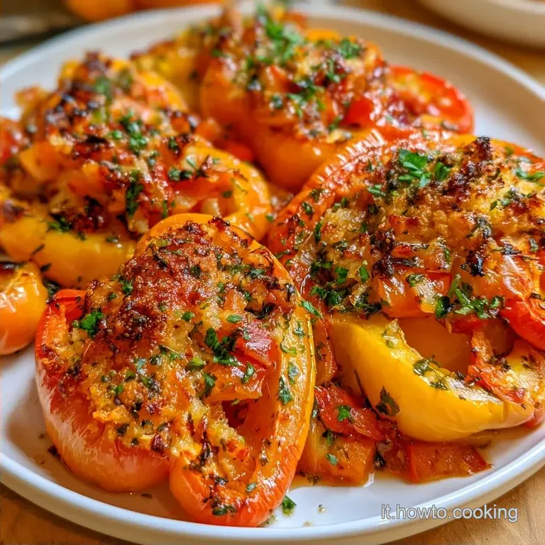 Peperoni Ripieni alla Siciliana: Leggeri e Croccanti