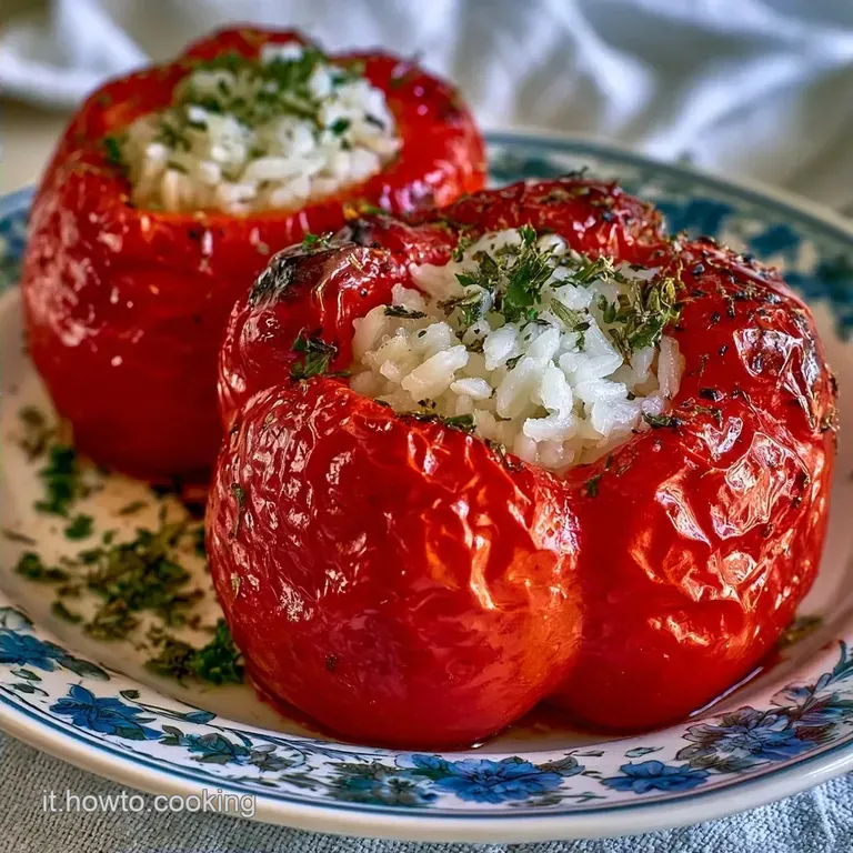Peperoni Ripieni Di Riso Ricetta Pugliese in 1 Ora