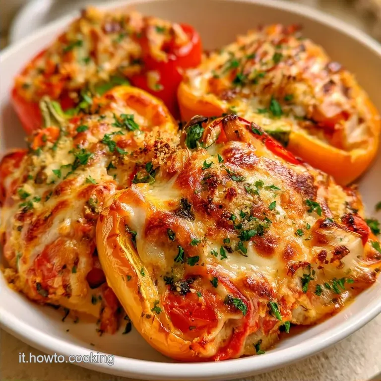 Peperoni Ripieni Gratinati Croccanti