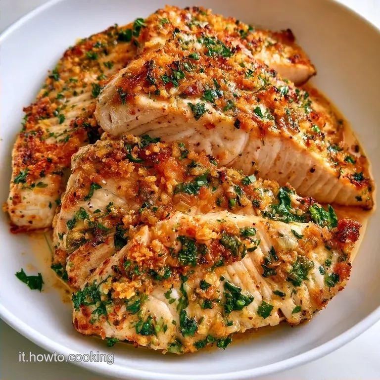 Pesce Spada Gratinato alla Siciliana Dorato