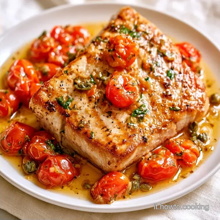 Pesce Spada Pomodorini in Padella