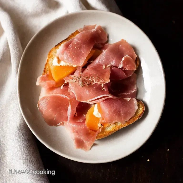 Prosciutto e Melone Crostini di Eleganza