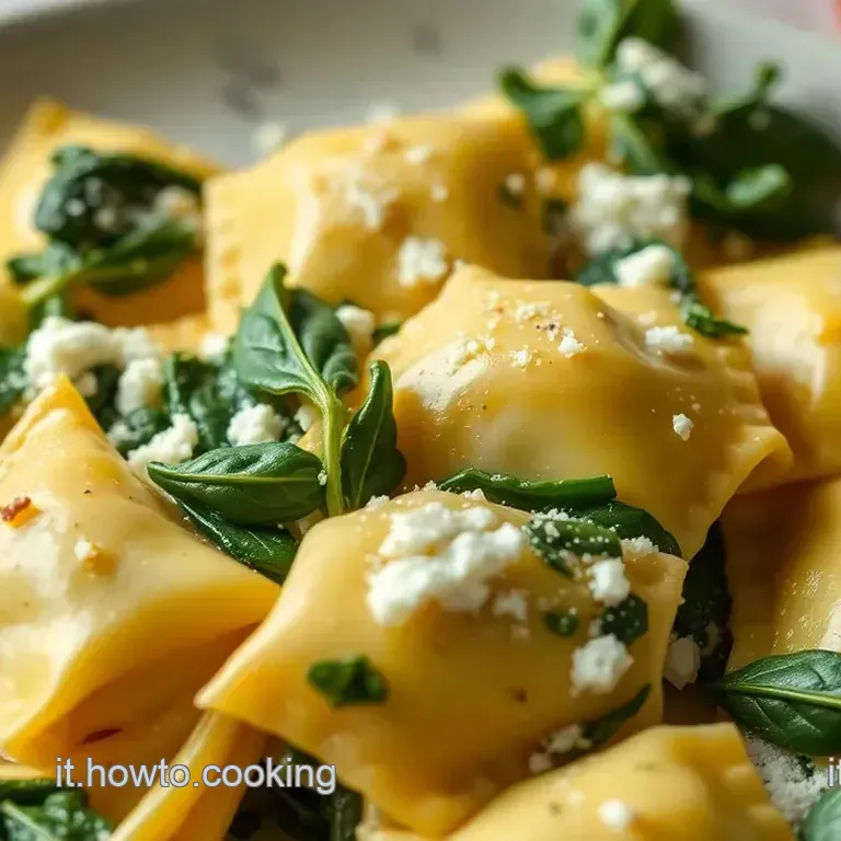 Ravioli di Ricotta e Spinaci al Burro e Salvia
