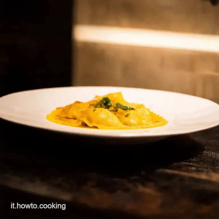 Ravioli Di Zucca Al Burro E Salvia presentation