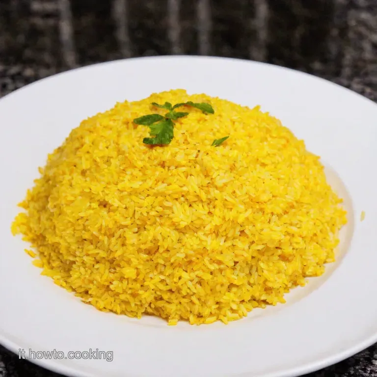 Riso Basmati Allo Zafferano E Mandorle presentation