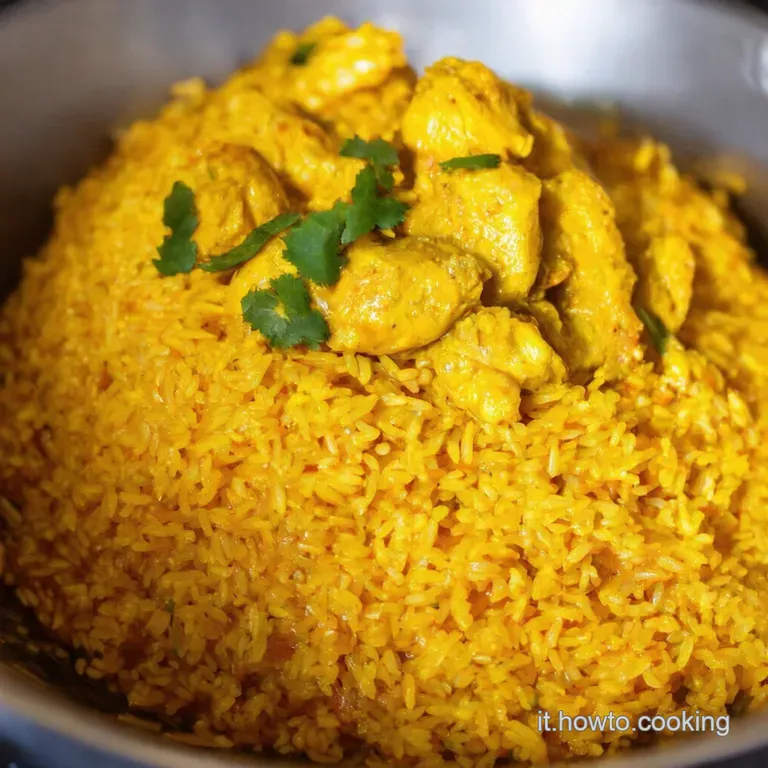 Riso Basmati Profumato Con Pollo Al Curry presentation