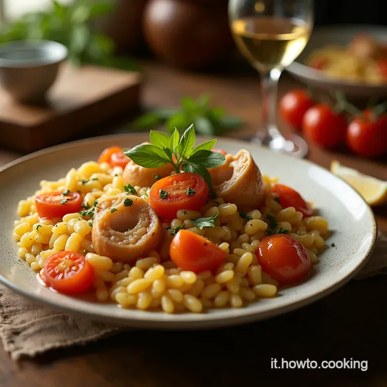 Riso Patate E Cozze La Vera Tradizione Barese Cremoso E Saporito presentation