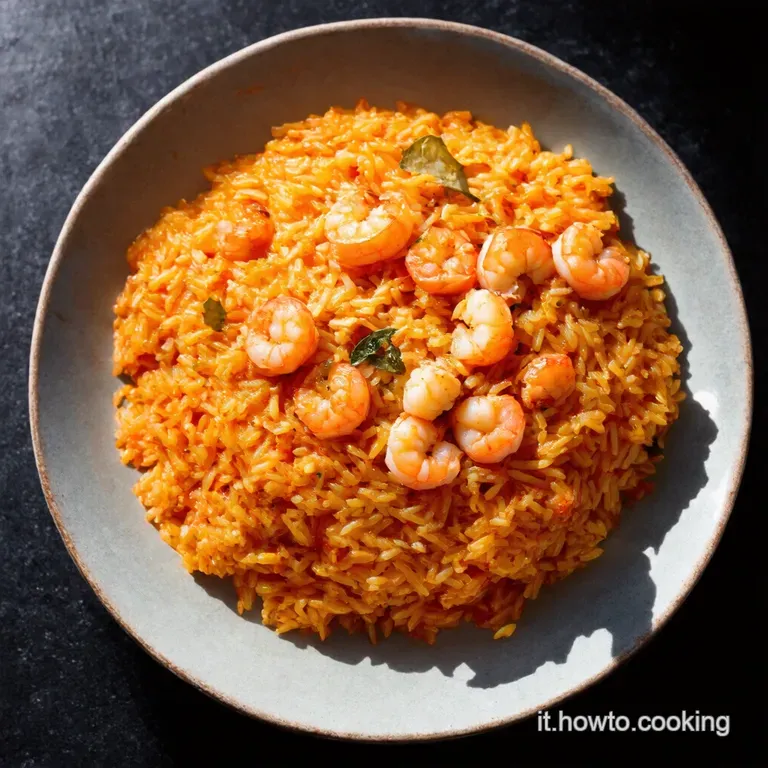 Riso Venere con Gamberi Zucchine e Zafferano