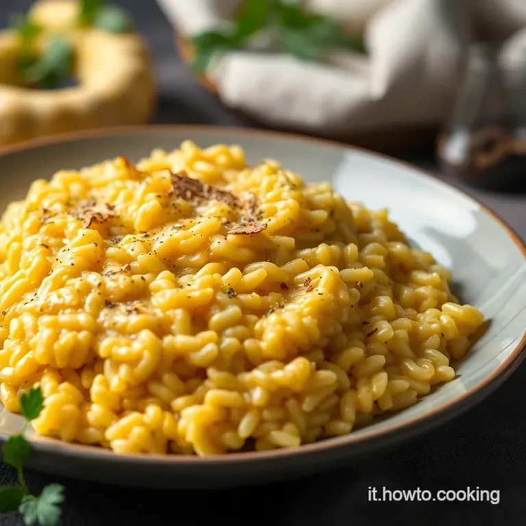 Risotto alla Zucca Cremoso con Amaretti Croccanti