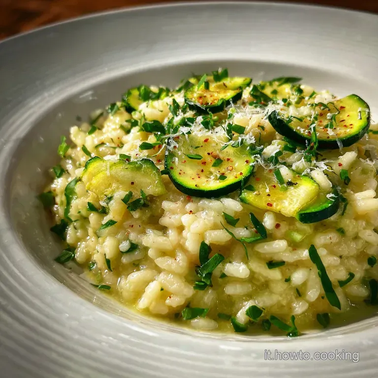 Risotto alle Zucchine: Crema Naturale e Profumo di Menta