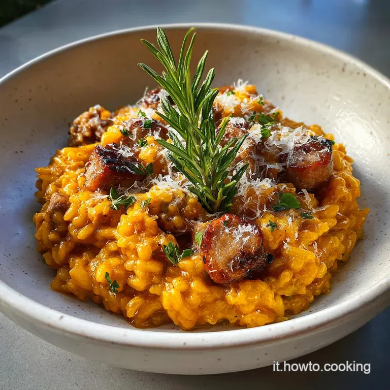 Risotto Zucca e Salsiccia Cremoso