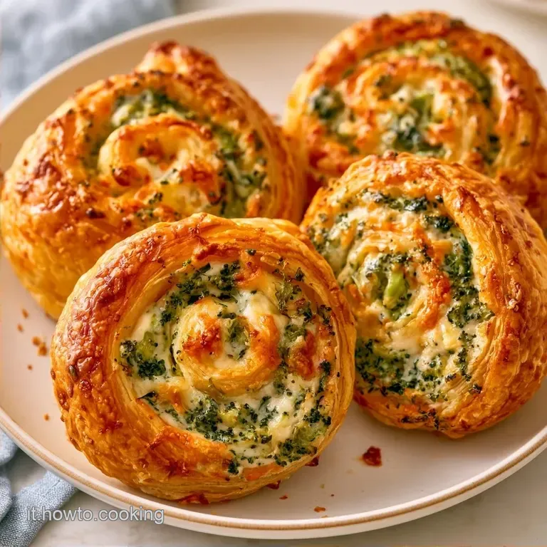 Rotolo Di Pasta Sfoglia Ripiena con Broccoli