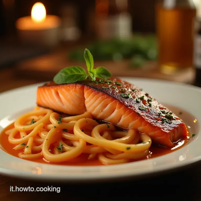 Salmone in Padella Perfetto Croccantezza Esterna E Cuore Succoso in Soli 6 Minuti presentation