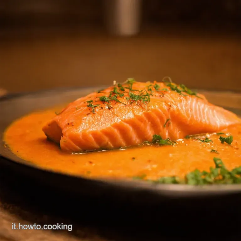 Salmone in Padella Sapore Mediterraneo presentation