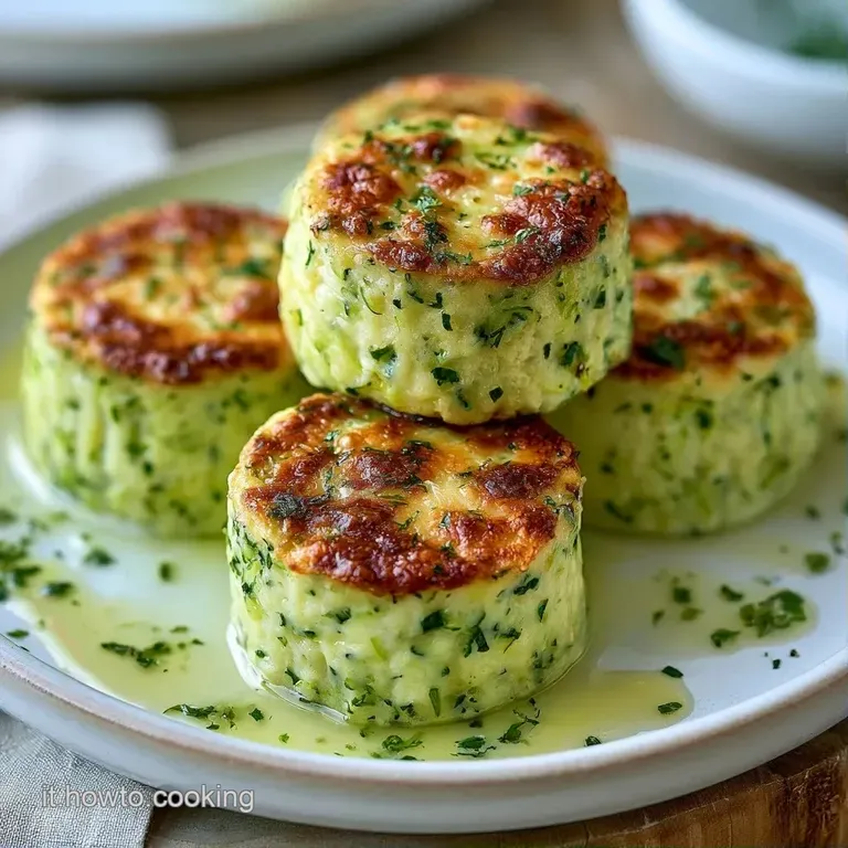 Tortino cilindrico verde pallido su specchio di crema gialla, decorato con un germoglio fresco su piatto di ceramica.