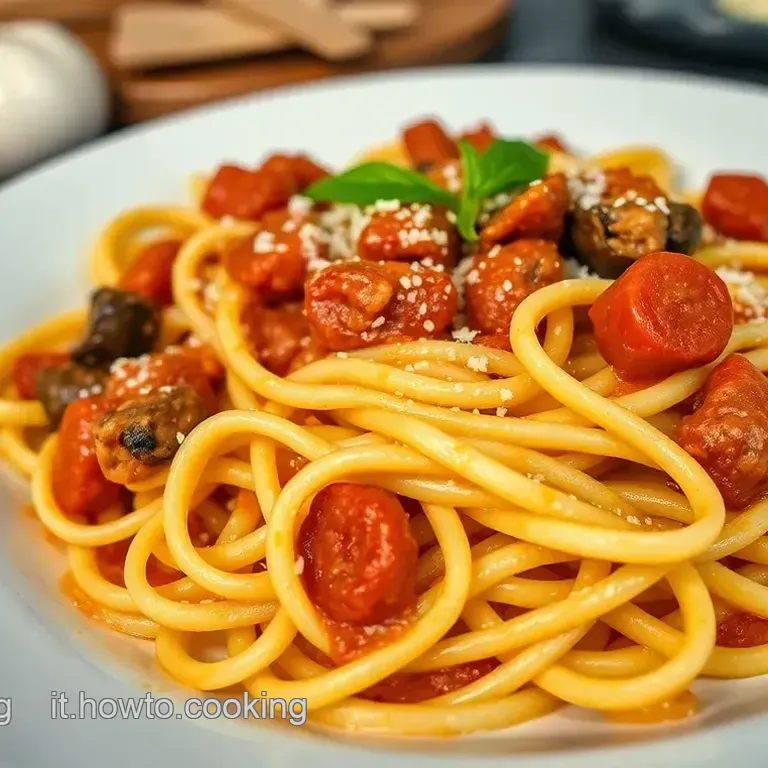 Tagliatelle al Rag&ugrave; di Salsiccia e Funghi