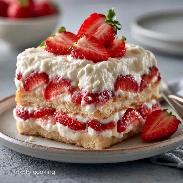 Tiramis&ugrave; Alle Fragole: Crema Vellutata e Fragole