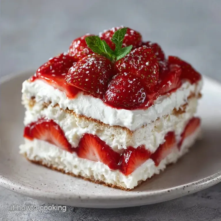 Tiramis&ugrave; Alle Fragole Cremoso e Raffrescante